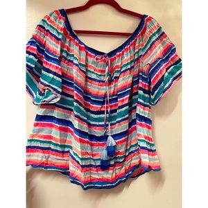 LILLY PULITZER OFF THE SHOULDER TOP FOR SALE!!
